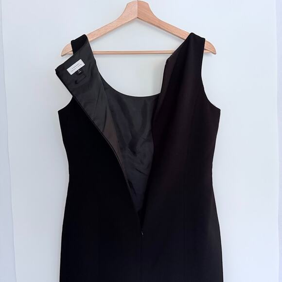 Classic Black Sheath Dress by Tahari Arthur S. Levine WMNS Size 8 Formal Lined - Picture 3 of 16
